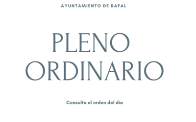 Pleno Ordinario del Ayuntamiento de Rafal, 19 de diciembre de 2024