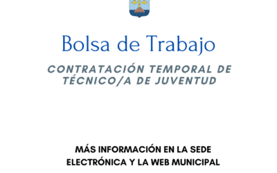 Bolsa de trabajo para la contratación temporal de Técnico/a de Juventud